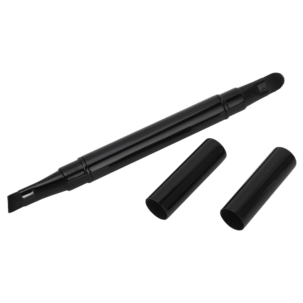Portable Retractable Makeup Brush Duo for Eyebrow & Concealer - Compact