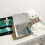 Vanity Makeup Mirror with Bamboo Stand, 360 Rotating Square Tabletop Dressing Mirror 20x18cm 5