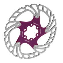 Purple 16cm Bicycle Disc Rotor with 6 Bolts Suitable for Mountain & Road Bikes
