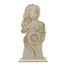Sonogram Picture Frame Wooden 4x6 Inch Keepsake, Pregnancy Ultrasound Photo Frame, Baby Photo Frame
