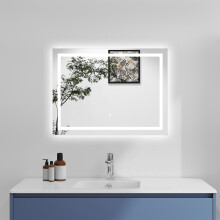 1500x800mm Anti-fog White LED Bathroom Mirror
