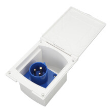 Durable RV Power Outlet Box 220V-250V Easy Install with Release Rod