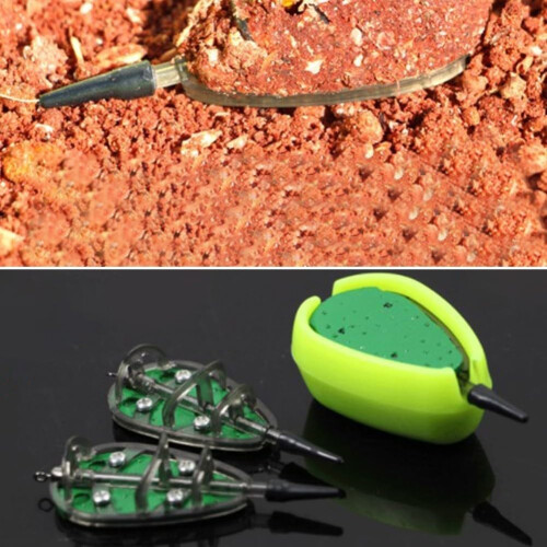 Fishing Feeder Weights Plastic Easy Release Bait For Method Feeder Groundbait Pellets 60g 2