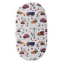 Baby Bassinet Fitted Sheet Breathable Cotton Polyester Cover for Oval and Rectangle Mattress