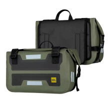 Waterproof Motorcycle Saddle Bags 30L Large Capacity Army Green Luggage for Outdoor Riding