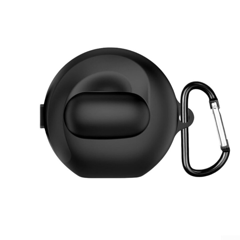 Portable Earphone Case For Soundcore V40i Silicone Fullbody Case Antiscratch Shockproof Waterproof Carabiner Black 9189345216862