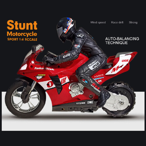 Remote Control Stunt Motorcycle 1/6 2.4GHz Self Balance Drift