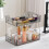 Living And Home 2-Tier Plastic Desktop Makeup Organiser, Grey 3
