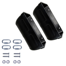 Hanging Chicken Feeder Easy Installation Large Capacity-Black