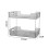 Living And Home 2-Tier Plastic Desktop Makeup Organiser, Grey 6