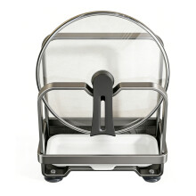 Efficient Kitchen Carbon Steel Organizers Stand For Pot Lid-1 S
