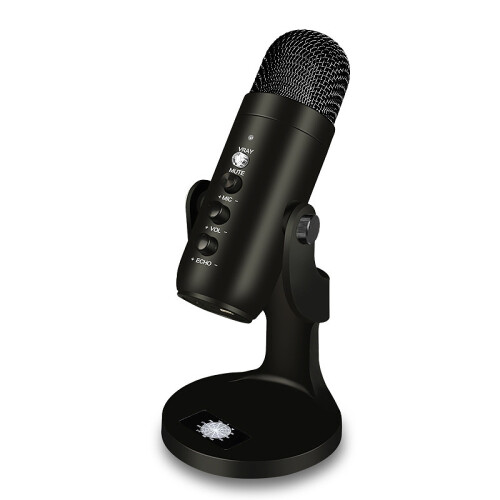 Microfono multifunzione per PC, cellulari e tablet, suono di alta qualità, microfono USB plug & play con matrice a tre capsule