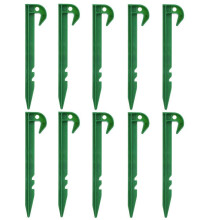 Garden Weed Barrier Pegs Heavy Duty Plastic Stakes for Gardening and Camping Shade Net 10PCS