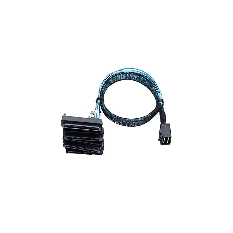 Mini Sas Sff8643 To 4X Sff8482 Hard Drive Server Cable 1M Speed Data Transfer 9426802447132