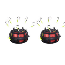 String Hook Baits Cage 6 AntiBottom Fishing Rigs Professional Line Group Feeder Sinkers Equipment For Lake And River Fishing