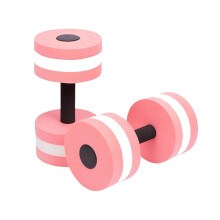 Water Weights For Pool EVA Foam Floating Dumbbells Aqua Dumbbells For Pool Lightweight Pink Dumbbells For Women Aquatic Exercise Barbells