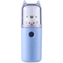 Operate Easily Nano Facial Steamer, Handy Mini Cartoon Cute Girl Design, Rechargeable With Usb, Convenient To Use, Perfect For All Skin Types, Multi-p