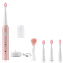 Exfoliating Lip Brush, Variety Of Modes Available For Different Sensitivities In An Adult Electric Toothbrush, Easy To Clean Silicone Bristles For Mak
