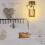 Hanging Mason Jar Wall Decor, Rustic Wall Decor with Timer Function and 8 Modes Setting, Remote Control LED String Lights for Farmhouse Kitchen Decora 2