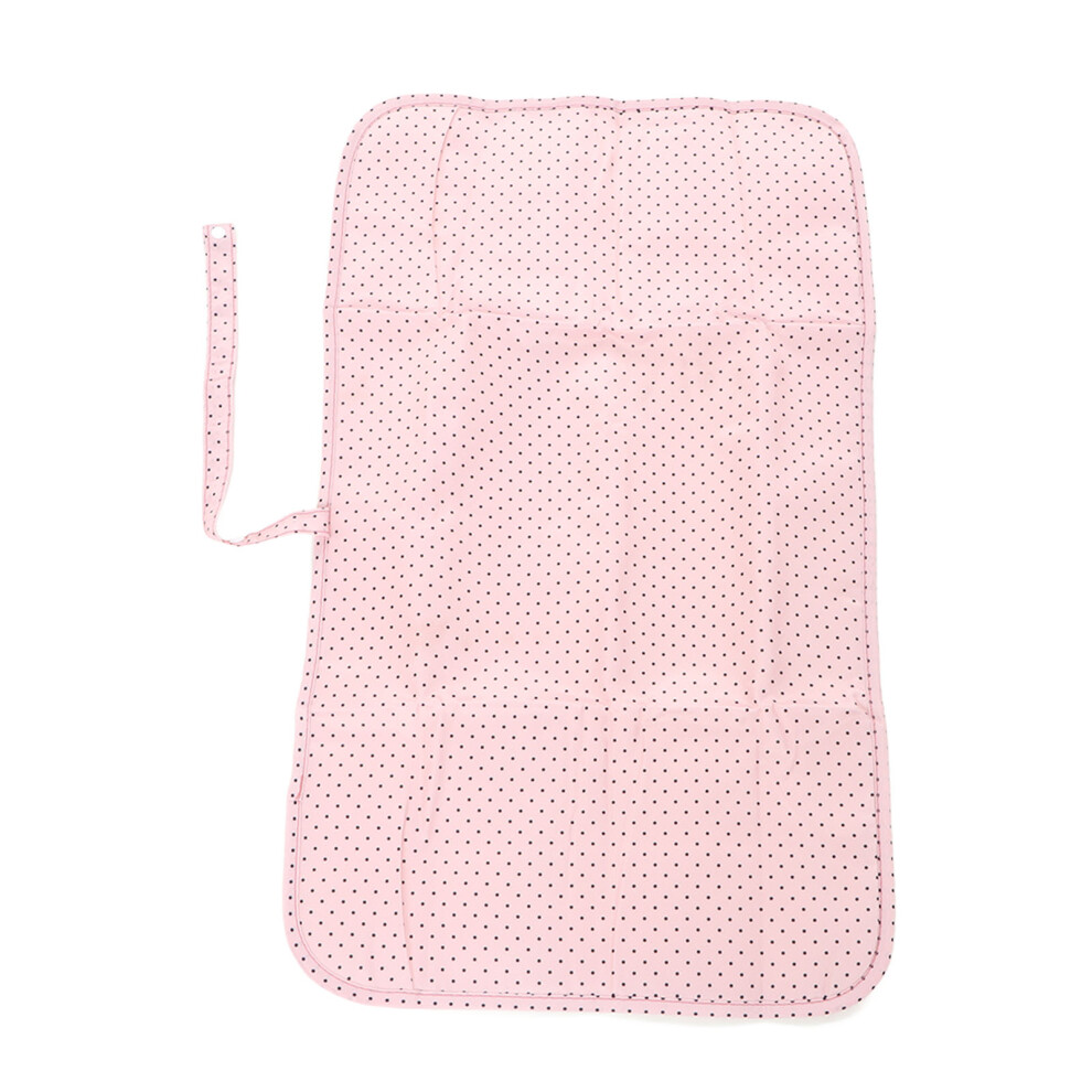 Baby Changing Pad Waterproof Nylon Foldable Portable for Travel Home Pink