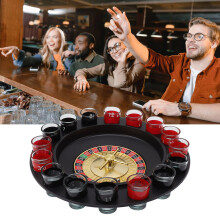 Novelty Shot Glass Roulette Set for Festive Adult Party Games