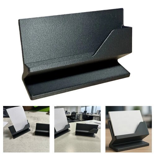 Desktop-Karten-Organizer aus Kunststoff mit Telefonständer, 1