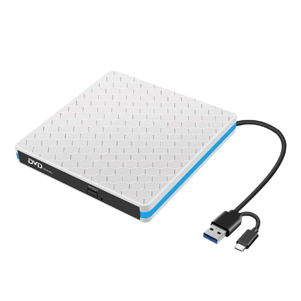 External Dvd Drive Usb Cd Dvd Burner With Typec Speed Reading For Laptop Pc Mac 9189345222047
