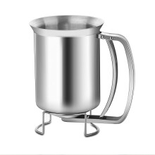 Stainless Steel Pancake Batter Dispenser with NoDrip Design for Funnel Cake and Waffle Baking