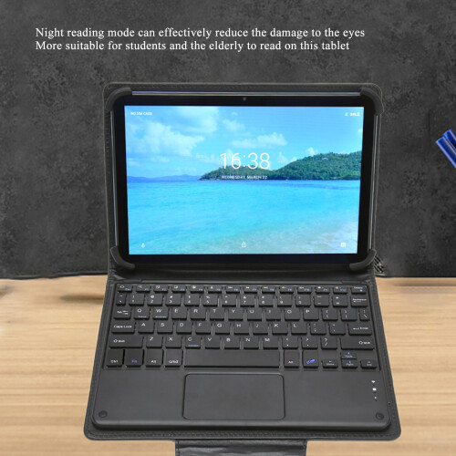 10,1" 8GB 256GB Android 12 Tablet mit Tastatur Blau 2