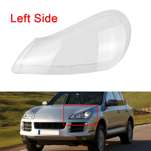 Car Clear Front Left Headlight Lens Cover Replacement Headlight  light lamp Cover For- Cayenne 2008-2010 1