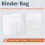 20Pcs A5 6 Ring Binder Pockets 3 Types Envelope,Zipper Closurek Bill Pouch for  Organizer Clipbook 2