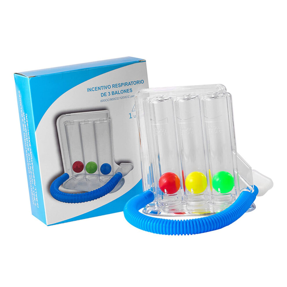 Respiratory Exerciser Breathing Exercise Device Deep Breathing Exerciser With Measurement System Three Balls