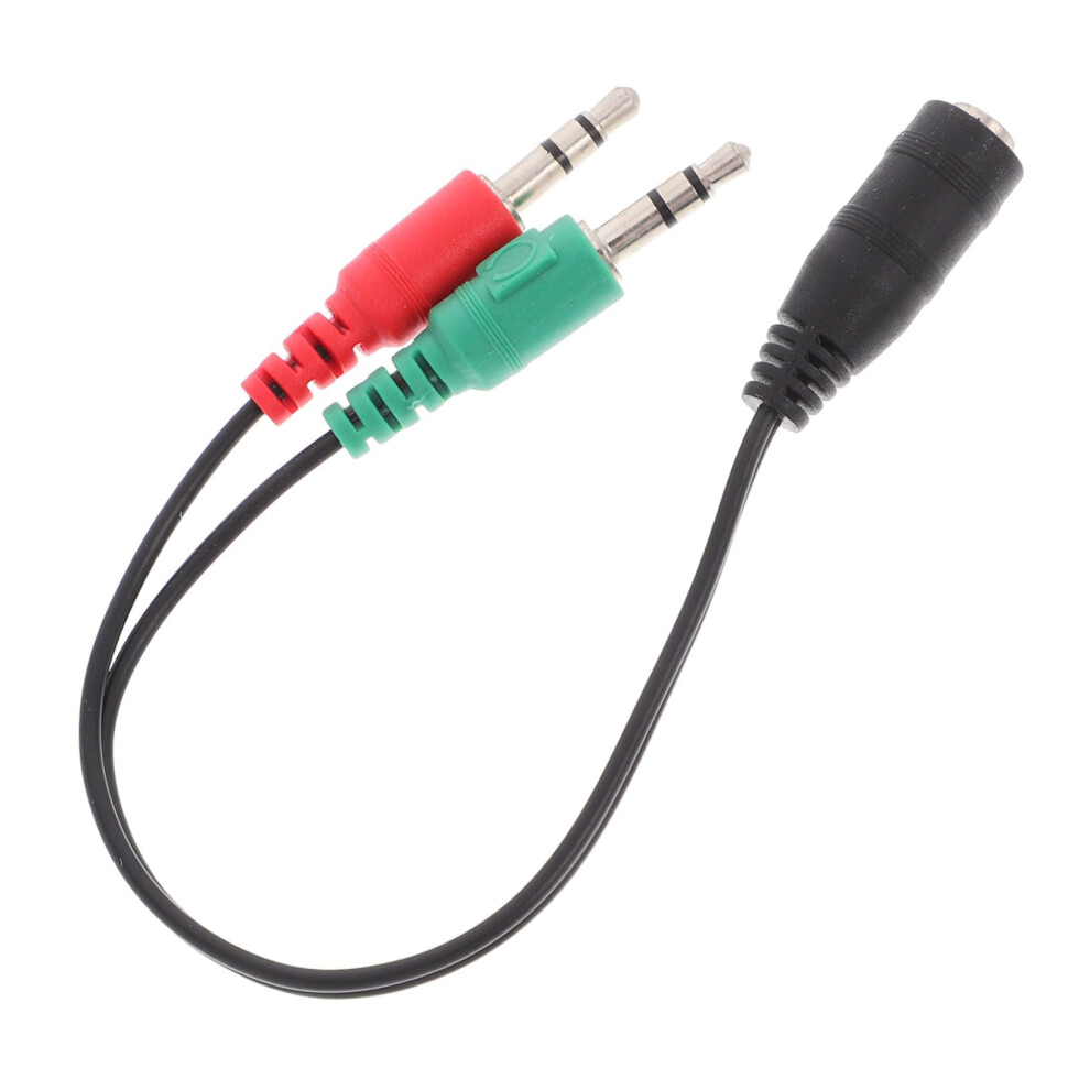 Headphone Splitter Portable Audio Cable Adapter 3.5Mm Audio Jack To Dual Plugs For Smartphone And Computer 9189345223105