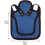 Hen Saddle for Chickens Poultry Saver Jacket Poultry Vest Adjustable Straps Blue Chicken Protector 4