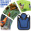Hen Saddle for Chickens Poultry Saver Jacket Poultry Vest Adjustable Straps Blue Chicken Protector 3