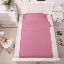 Cotton Sleeping Bag Liner Deep Pink 83 X 70.86 In Camping Travel Sheet For Youth Hostels Planes Trains
