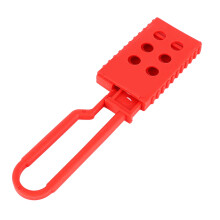 6-Hole Insulating Safety Lockout Hasp Lock Red 4.55 x 15.7 cm