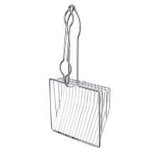 Stainless Steel Cat Litter Scoop, Ergonomic, 33.5cm, Silver