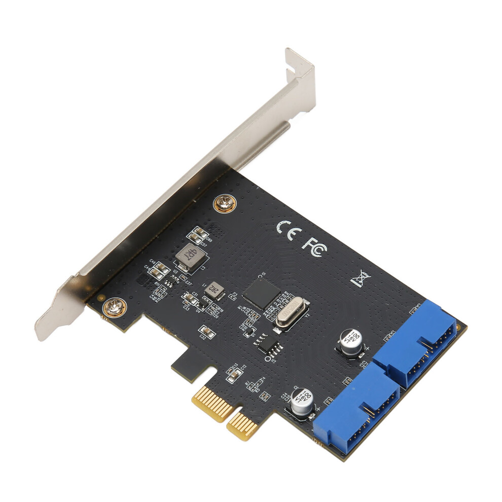2 Port Pcie To Dual 20Pin Usb 3.0 Card Adapter, 5Gbps, For Desktop 9461369737890