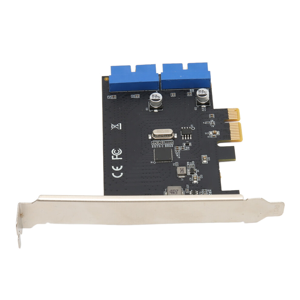 Pcie To Dual 20Pin Usb 3.0 Card 5Gbps For Desktop Pc 5041376415024