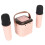 Mini tragbare Karaoke-Maschine Pink mit Bluetooth 5.3 & 2 Mikrofonen 11