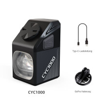 (Cyc1000 Auto-Leuchten) 1000LM Blendfreies Top Mount Fahrrad Front licht für Nacht reiten