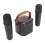 Mini Macchina Karaoke Portatile Stereo Bluetooth Con Luci RGB e Microfoni, Nera 9