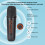 Mini Macchina Karaoke Portatile Stereo Bluetooth Con Luci RGB e Microfoni, Nera 5