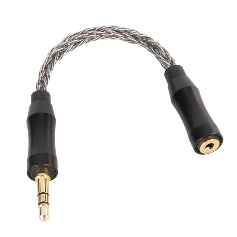 2.5Mm To 3.5Mm Sound Cable Adapter, 14Cm Plated Copper Gold/Grey 9351369738877