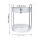 Living And Home Multifunctional Tabletop Rotating 2-Tier Cosmetic Storage Organizer 6