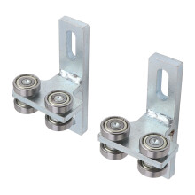 2PCS Alloy Steel 4-Wheel Trolley Assembly for 1-5/8in T-Channel