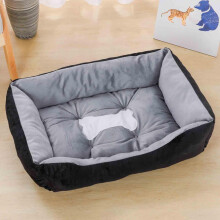 Plush SoftTextured Pet Sofa Bed All Seasons, Washable Cat Dog Couch, Pearl Cotton Filling, 70cm Style A