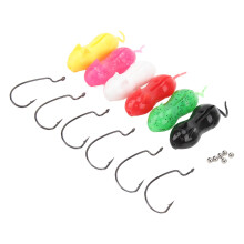 6Pcs 11cm TPR Fake Fishing Lures Multi-Color Mouse Shape Set for Saltwater