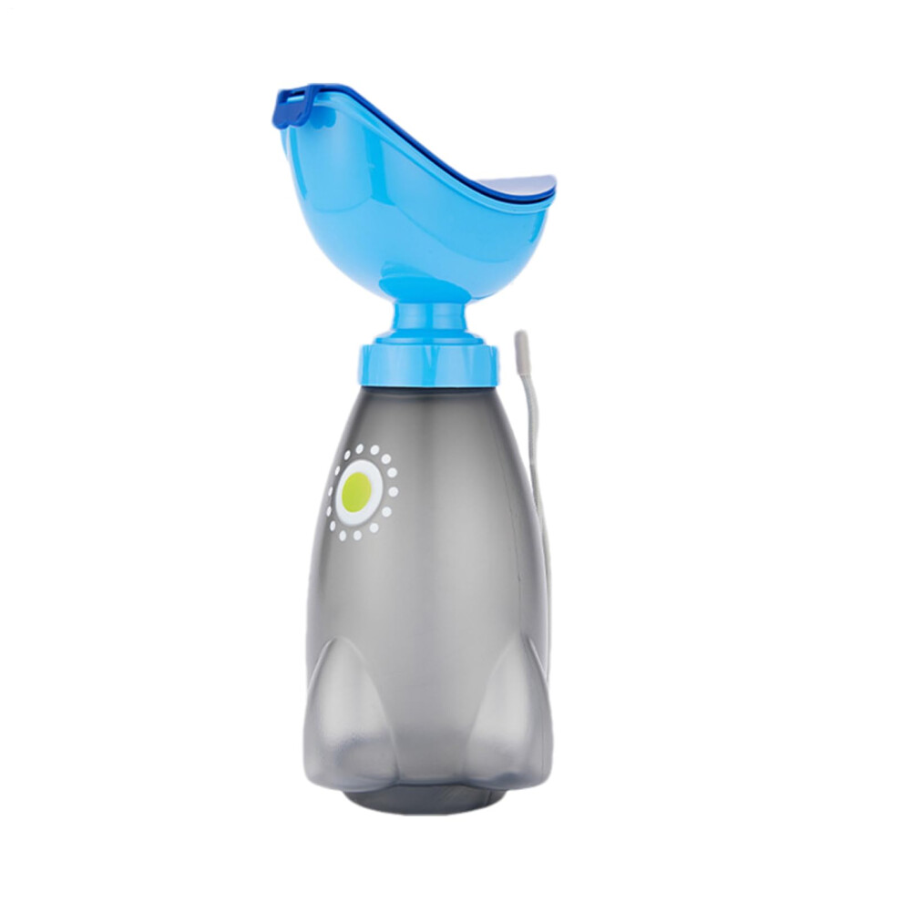 Blue Female Urinal Bottle Ergonomic Design With Lid Funnel Car Emergency Urinal Spillproof For Outdoor Travel